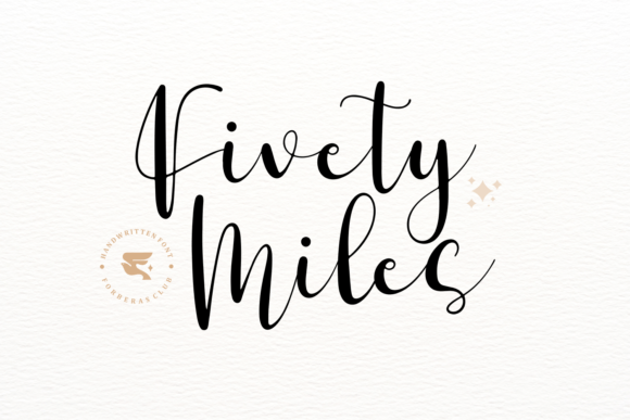 Fivety Miles Font Poster 1