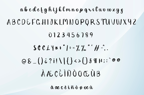 Flat Font Poster 6