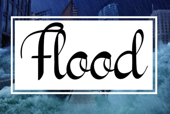 Flood Font Poster 1