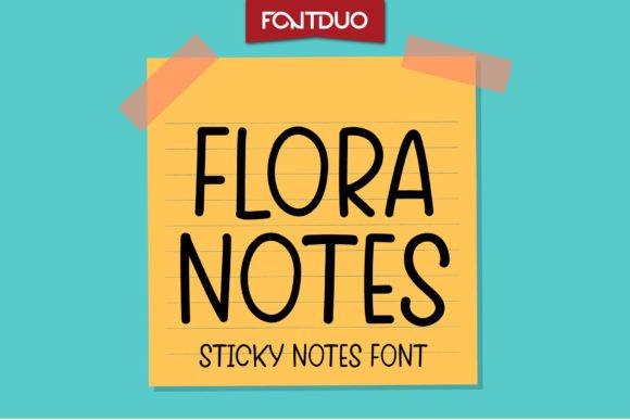 Flora Notes Font Poster 1