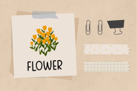 Flora Notes Font Poster 5