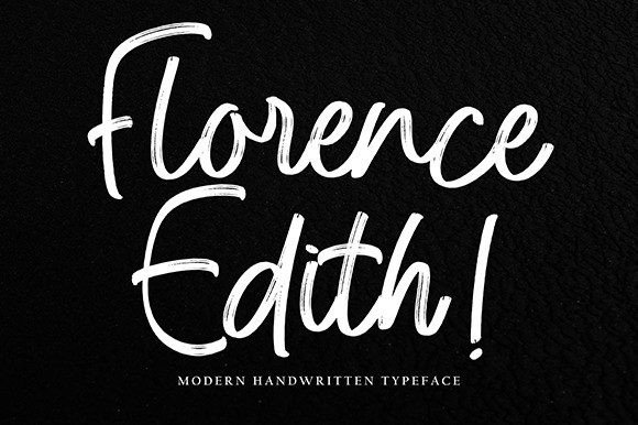 Florence Edith Font Poster 1