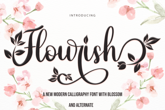 Flourish Font Poster 9
