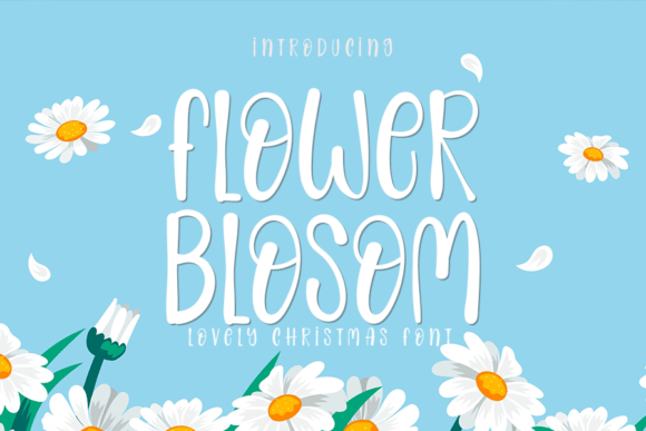 Flower Blosom Font Poster 1