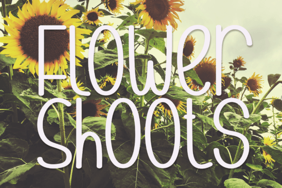 Flower Shoots Font Poster 1