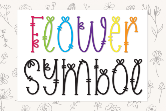 Flower Symbol Font