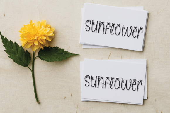 Flower Symbol Font Poster 5