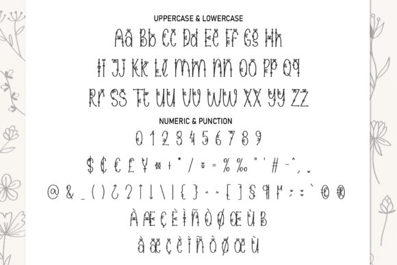 Flower Symbol Font Poster 7