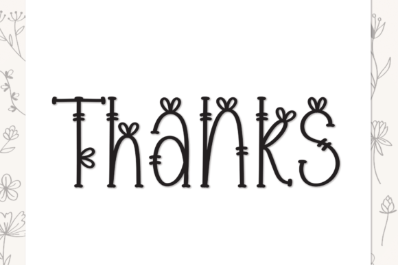 Flower Symbol Font Poster 8