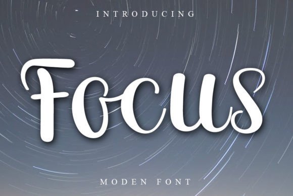 Focus Font Poster 1