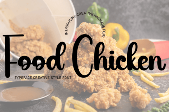 Food Chicken Font Poster 1
