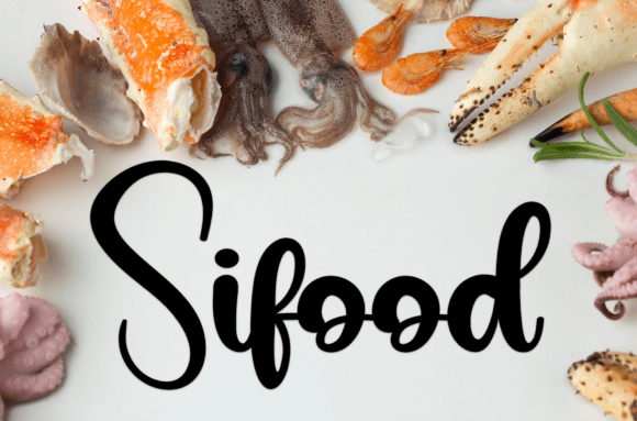 Food Chicken Font Poster 2