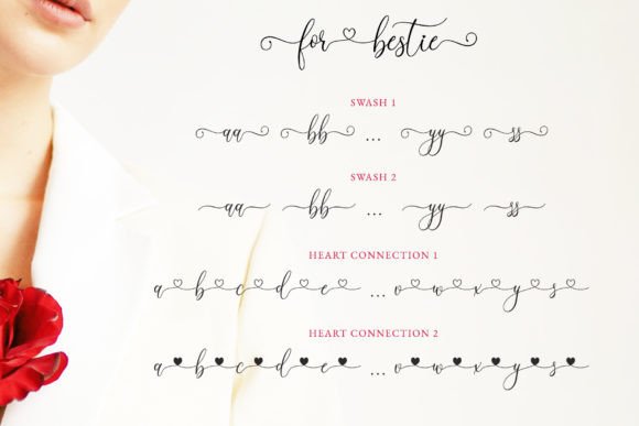 For Bestie Font Poster 11