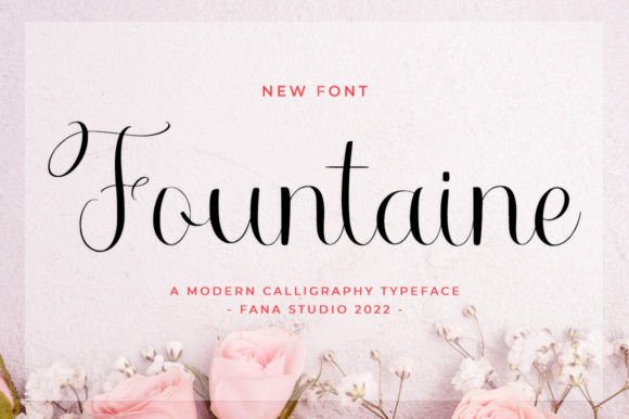 Fountaine Font Poster 1