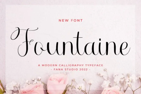 Fountaine Font Fountaine Font Poster 1