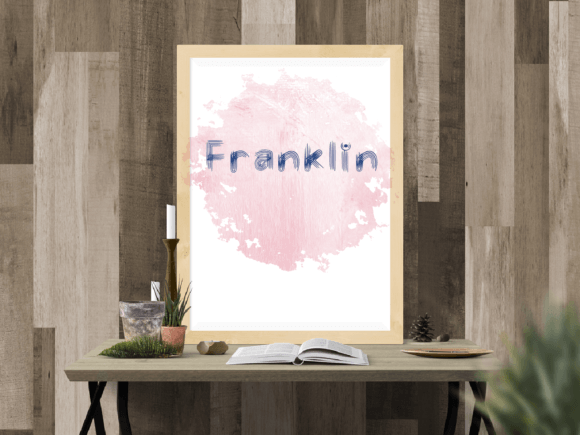 Franklin Font Poster 1