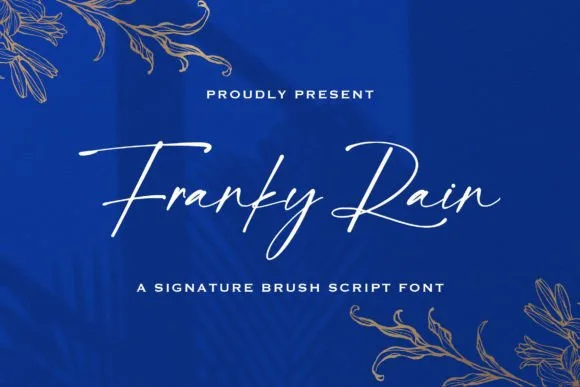 Franky Rain Font Franky Rain Font Poster 1