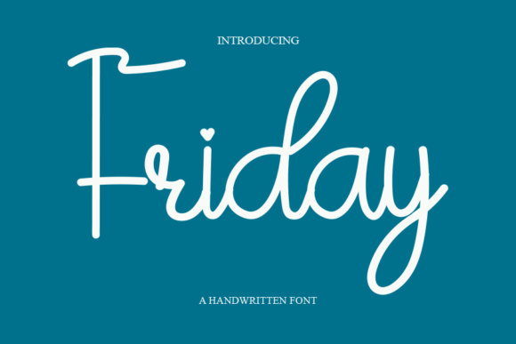 Friday Font Poster 1