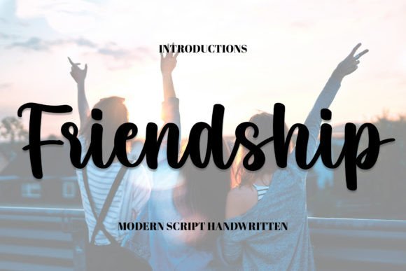 Friendship Font Poster 1