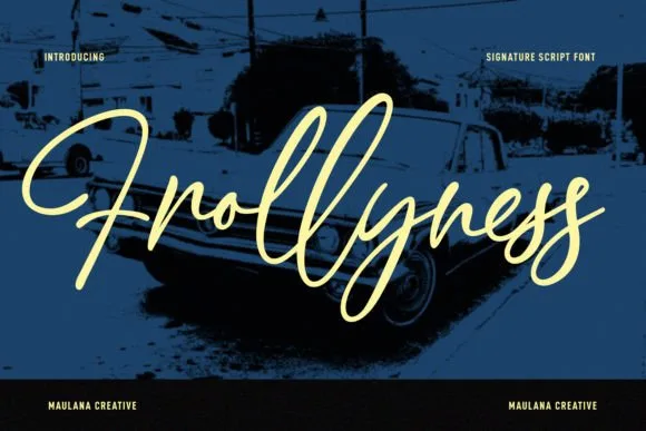 Frollyness Font Frollyness Font Poster 1