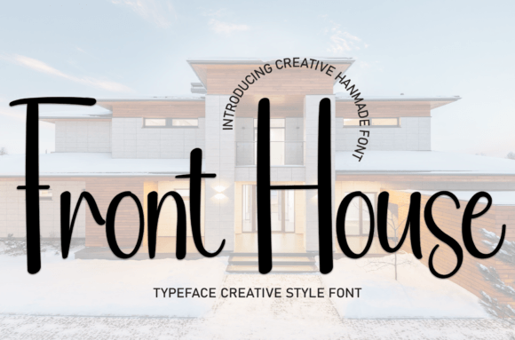 Front House Font Poster 1