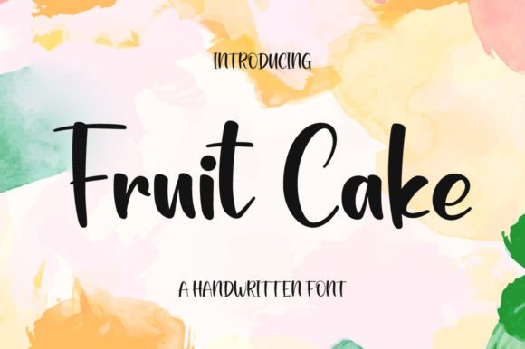 Fruit Cake Font Poster 1