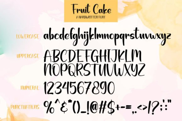 Fruit Cake Font Poster 7