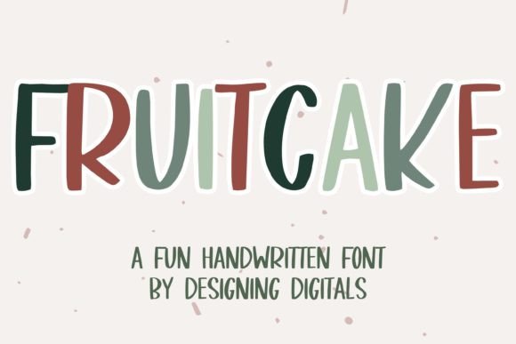 Fruitcake Font Poster 1
