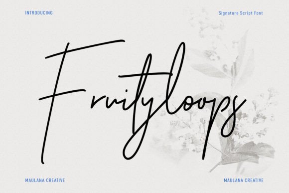 Fruityloops Font Poster 1