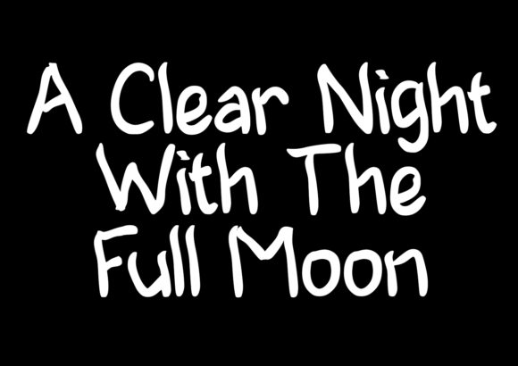Full Moon Font Poster 3