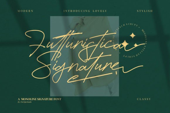 Futturistica Signature Font Poster 1