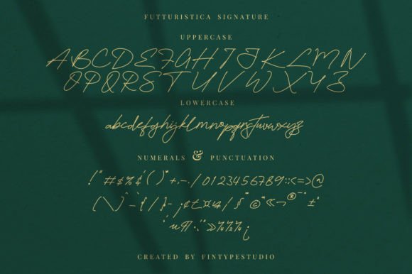 Futturistica Signature Font Poster 8