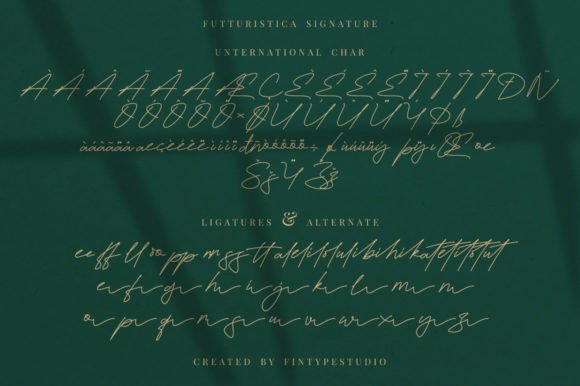 Futturistica Signature Font Poster 9