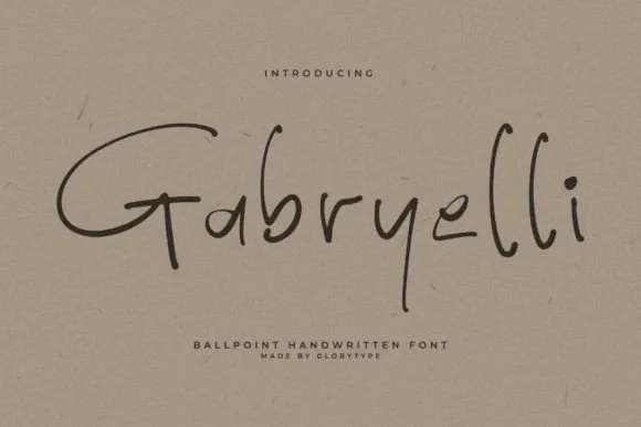 Gabryelli Font Poster 1