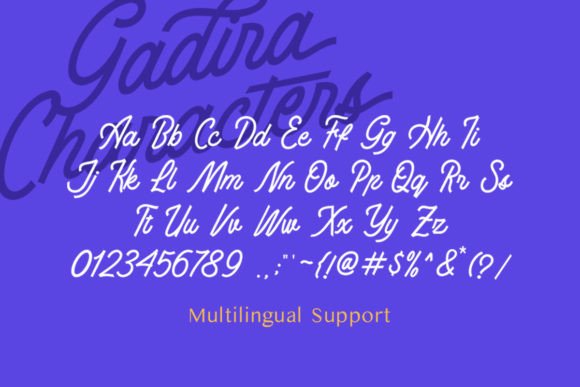 Gadira Font Poster 5