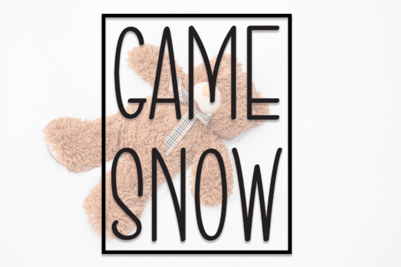 Game Snow Font