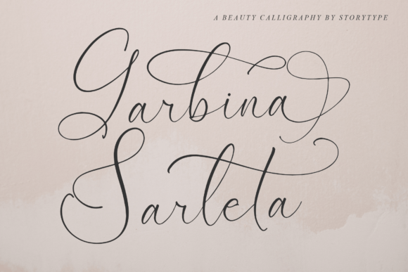 Garbina Sarleta Font Poster 1