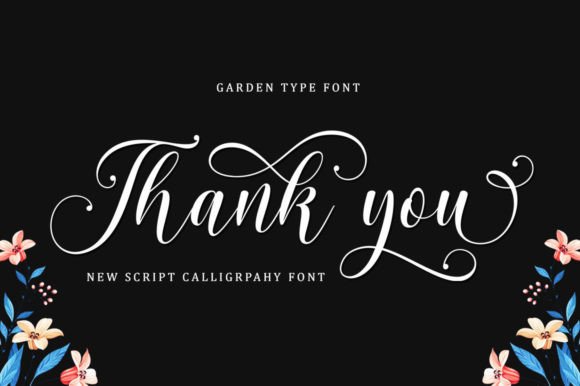 Garden Font Poster 9