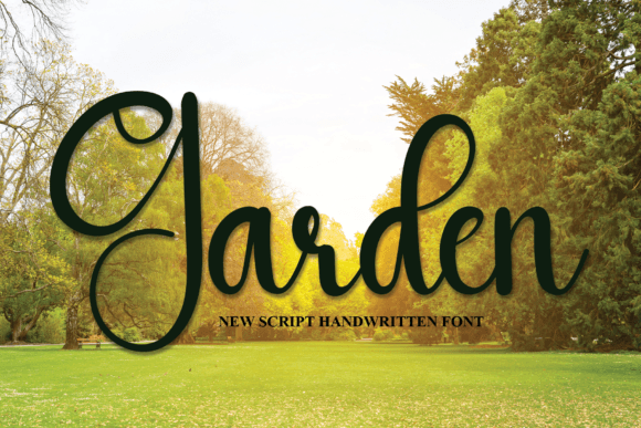 Garden Font Poster 1