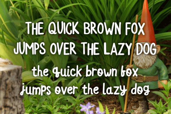 Garden Gnomes Font Poster 4