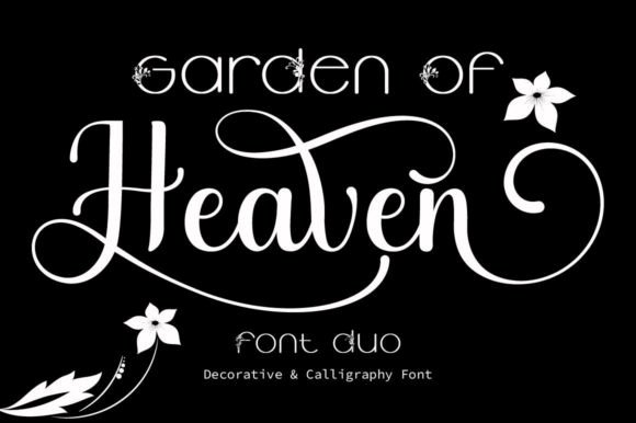 Garden of Heaven Font Poster 1
