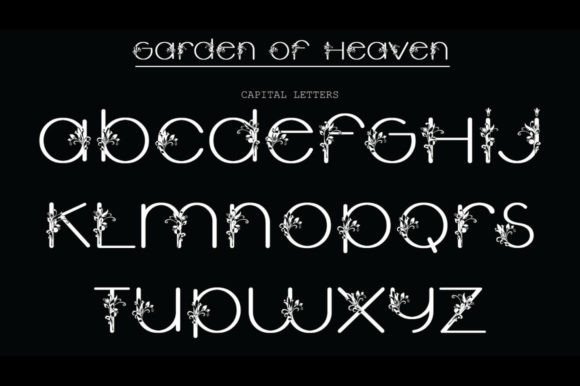 Garden of Heaven Font Poster 4