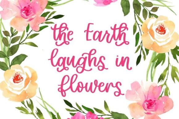 Garden Party Font Poster 2
