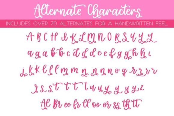 Garden Party Font Poster 4