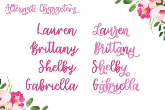 Garden Party Font Poster 8