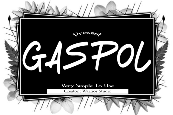 Gaspol Font Poster 1