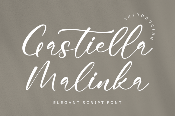 Gastiella Malinka Font Gastiella Malinka Font Poster 1
