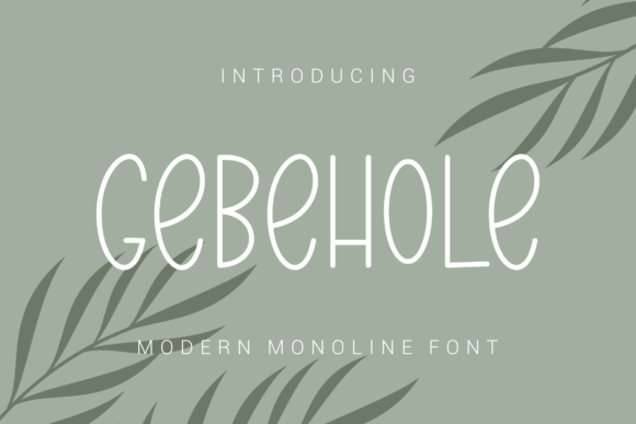 Gebehole Font Poster 1
