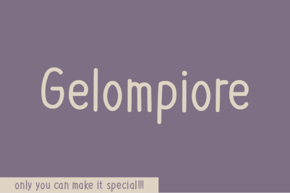 Gelompiore Font Poster 1