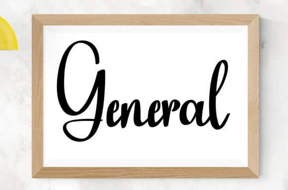 General Font Poster 1